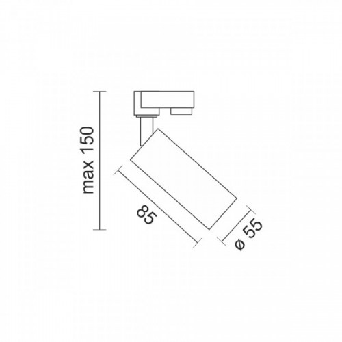 Φωτιστικό Ράγας Τριφασικό Σποτ Λευκό 1xGU10 max 10W Spotlight