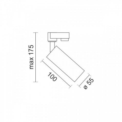 Φωτιστικό Ράγας Τριφασικό Σποτ Λευκό 1xGU10 max 10W Spotlight