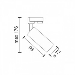 ΣΠΟΤ ΡΑΓΑΣ 1 ΦΑΣΕΙΣ GU10 10W Λευκό - Spotlight