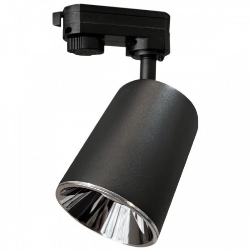 Φωτιστικό Ράγας Τριφασικό Σποτ Μαύρο 1xGU10 max 10W Spotlight