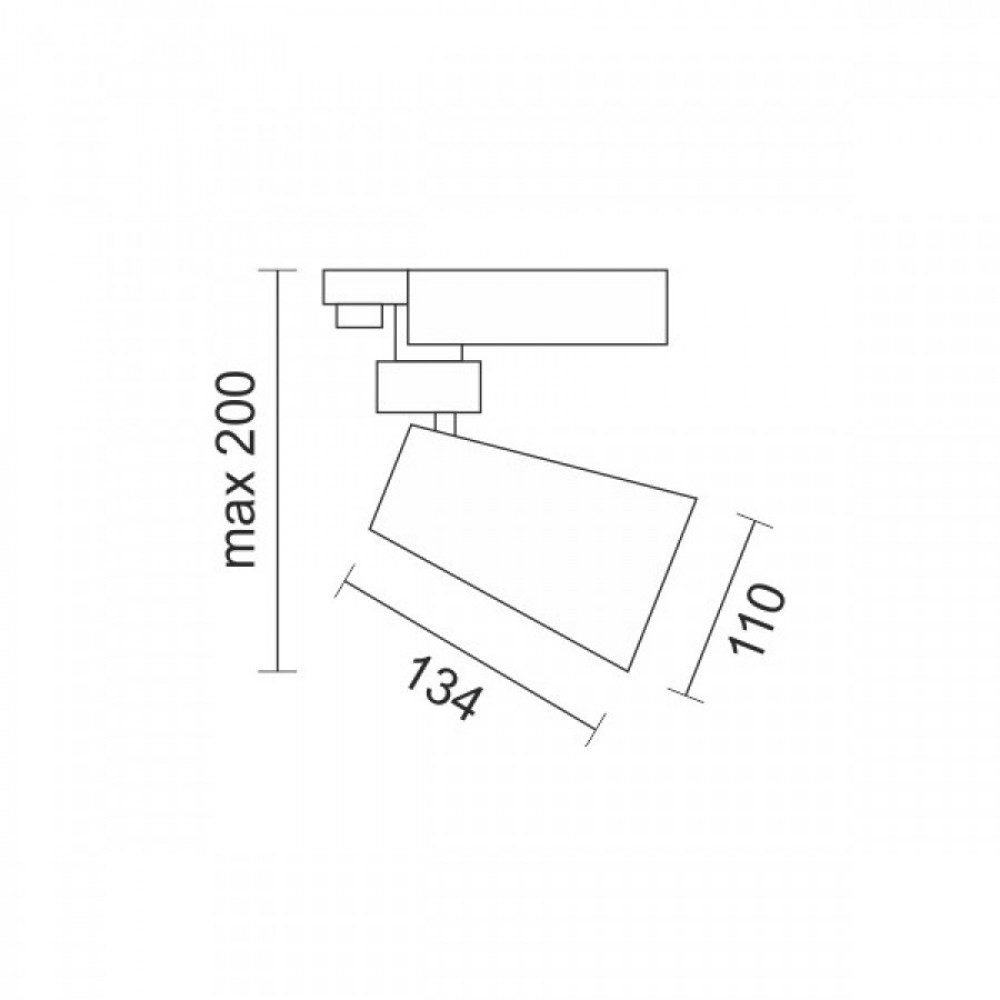 ΣΠΟΤ ΡΑΓΑΣ 3 ΦΑΣΕΙΣ LED CCT 20W 3000K | 4000K | 6000K ΛΕΥΚΟ Spotlight