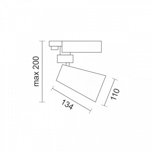 ΣΠΟΤ ΡΑΓΑΣ 3 ΦΑΣΕΙΣ LED CCT 20W 3000K | 4000K | 6000K ΜΑΥΡΟ Spotlight