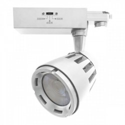 ΣΠΟΤ ΡΑΓΑΣ 3 ΦΑΣΕΙΣ LED CCT 20W 3000K | 4000K | 6000K ΛΕΥΚΟ Spotlight