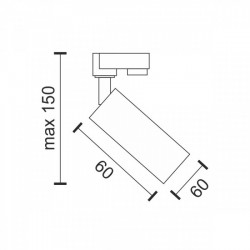 ΦΩΤΙΣΤΙΚΑ ΡΑΓΑΣ GU10 ΜΟΝΟΦΑΣΙΚΗ 10W Μαύρη - Spotlight