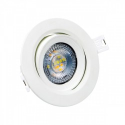 ΧΩΝΕΥΤΟ LED ΟΡΟΦΗΣ CCT ΠΕΡΙΣΤΡΕΦΟΜΕΝΟ 7W 3000K | 4000K | 6000K Στρογγυλό SpotLight