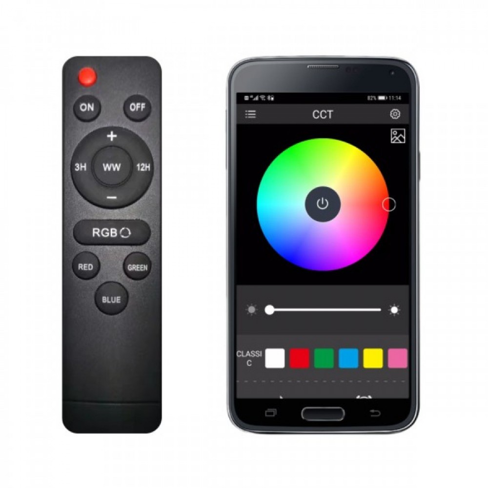 ΗΛΙΑΚΟΣ ΠΡΟΒΟΛΕΙΣ LED RGB + BLUETOOTH/MUSIC 100W - Spotlight