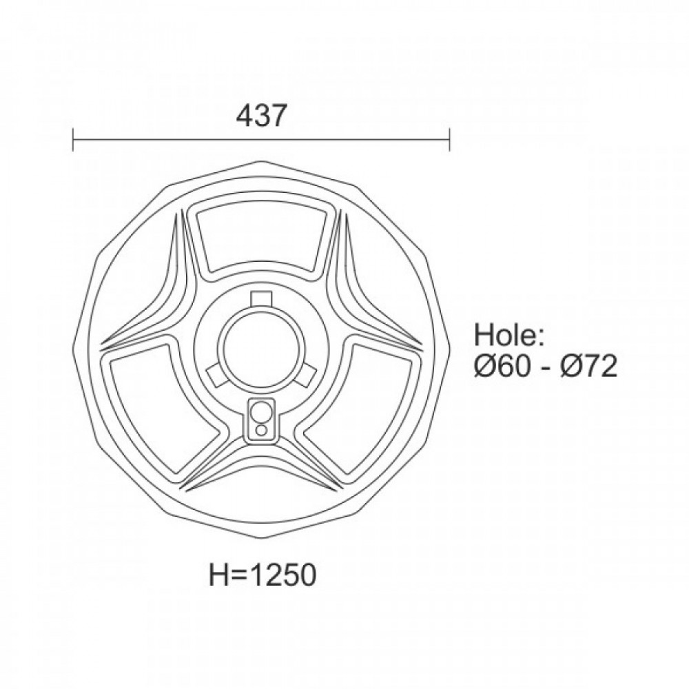 ΗΛΙΑΚΟ ΦΩΤΙΣΤΙΚΟ ΠΛΑΤΕΙΑΣ LED 150W 6000K - SpotLight