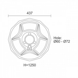 ΗΛΙΑΚΟ ΦΩΤΙΣΤΙΚΟ ΠΛΑΤΕΙΑΣ LED 150W 6000K - SpotLight