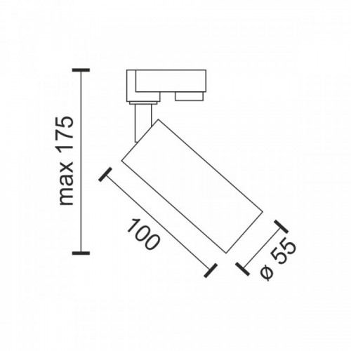 Φωτιστικό Ράγας Μονοφασικό Λευκό 1xGU10 max10W Spotlight