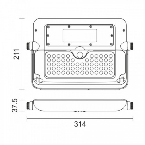 ΗΛΙΑΚΟΣ ΠΡΟΒΟΛΕΑΣ ΤΟΙΧΟΥ LED ΜΕ ΑΙΣΘΗΤΗΡΑ PIR 10W 6000K Spotlight