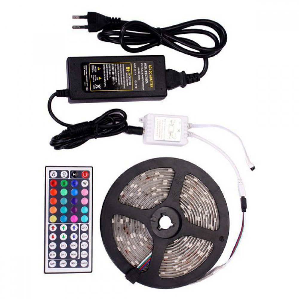 LED Ταινία 14.4W SMD 12V 930lm Αδιάβροχη IP65 RGB Με Control - 5 Μέτρα Σε Blister Spotlight