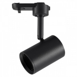 Φωτιστικό Ράγας Δύο Καλωδίων Μονοφασικής Ράγας Μαύρο GU10 Max 10W LED - Spotlight