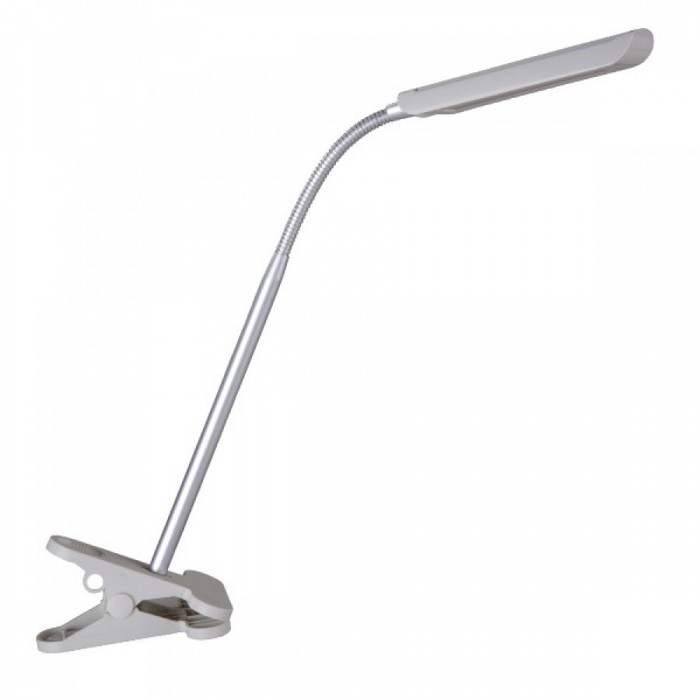 LED Φωτιστικό Γραφείου Εύκαμπτο Με Κλιπ Σε Γκρι Χρώμα 5W 4000K Spotlight