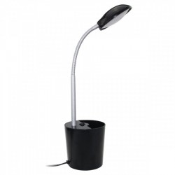 LED Φωτιστικό Γραφείου Εύκαμπτο Με Διακόπτη Σε Μαύρο Χρώμα 5W 4000K Spotlight