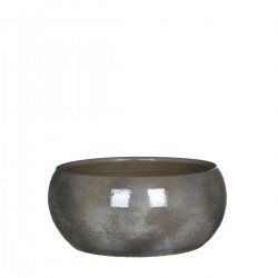 Κασπώ Τερακότα Γυαλιστερό Γκρι 28x28x12 εκ.