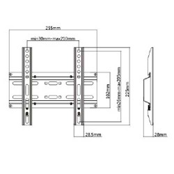 Βάση TV23-42'' ΣΤΑΘΕΡΗ 35kg KL25-22F LLC - Top Electronics