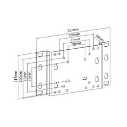 Βάση TV 13-32" 30kg LCD-202 Ασημί LLC - Top Electronics