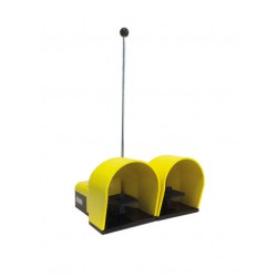 Ποδοδιακόπτης Θερμοπλαστικός Διπλός Με Ασφάλεια 16A IP7018 GIOVENZANA - Top Electronic