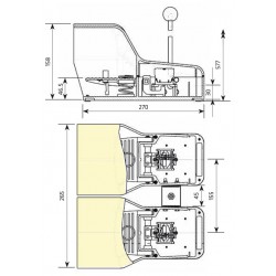 Ποδοδιακόπτης Θερμοπλαστικός Διπλός Με Ασφάλεια 16A IP7018 GIOVENZANA - Top Electronic