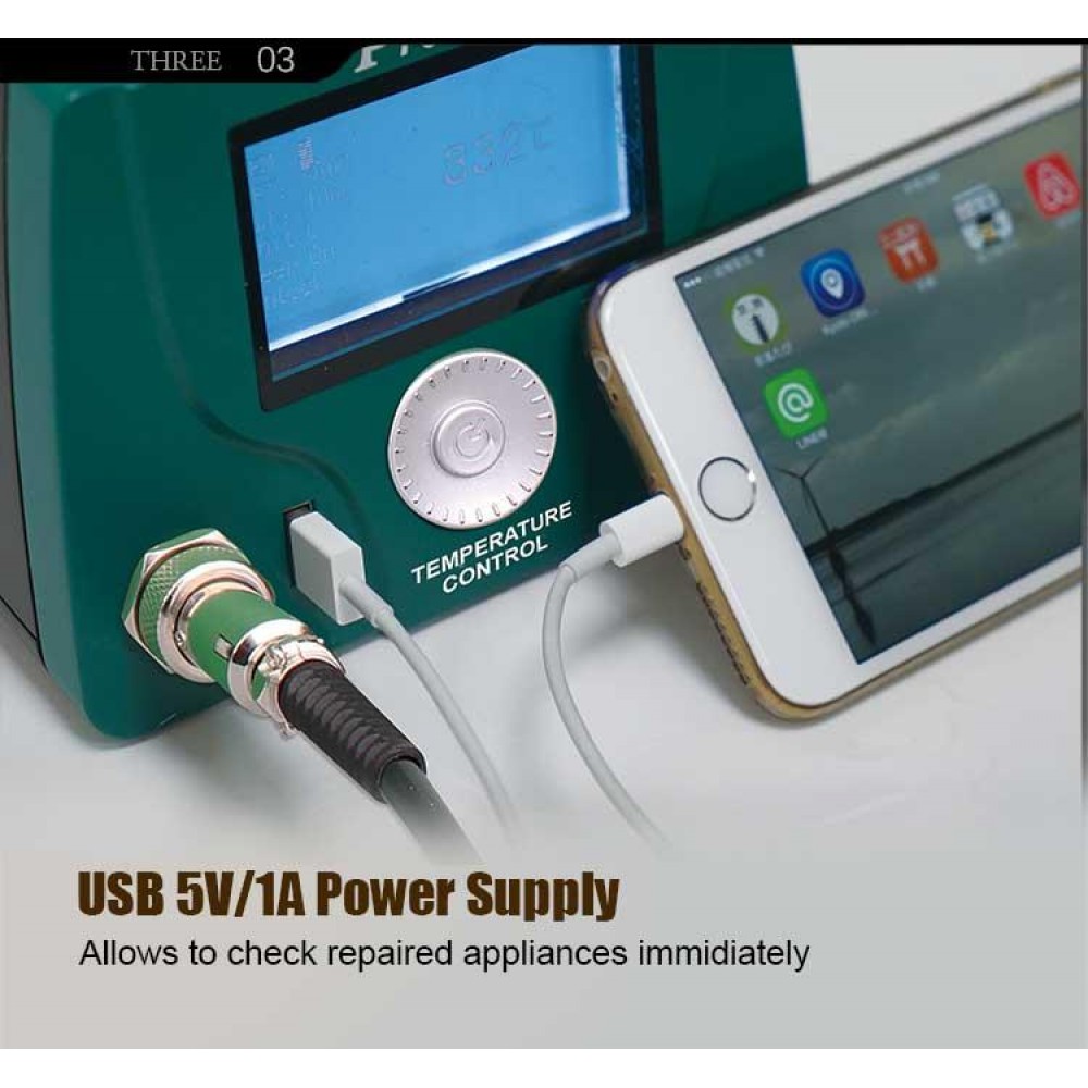 ΣΤΑΘΜΟΣ ΚΟΛΛΗΣΗΣ 90W ΚΕΡΑΜΙΚΟΣ LCD ESD+USB SS-259B S/PRO'SKIT