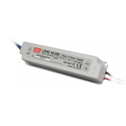 Αδιάβροχο Τροφοδοτικό LED 18W 6-48V 350mA IP67 LPHC18-350 - MEAN WELL