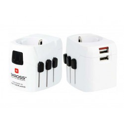 ADAPTOR UNIVERSAL Σε Σούκο Πτυσσόμενο Με USB COMPACT - SKROSS