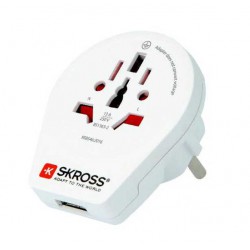 ADAPTOR Σούκο Σε UNIVERSAL Mε USB - World to Europe - SKROSS