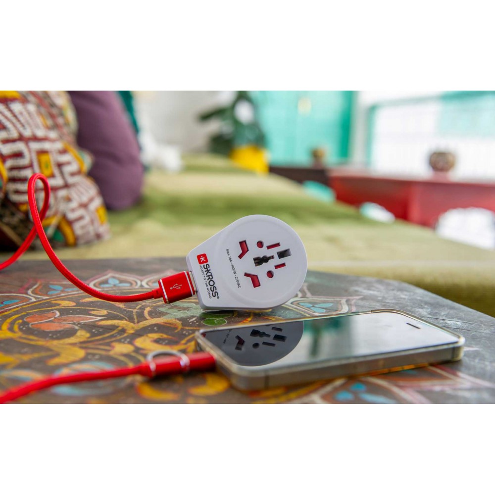 ADAPTOR Σούκο Σε UNIVERSAL Mε USB - World to Europe - SKROSS