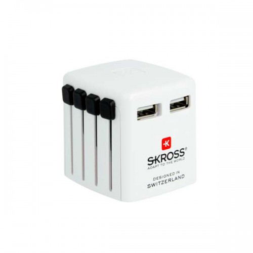 ADAPTOR UNIVERSAL Σε 2 USB 2400mA - World Usb Charger - SKROSS