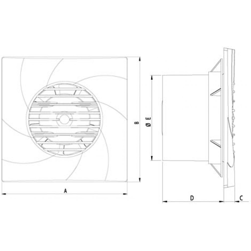 ΕΞΑΕΡΙΣΤΗΡΑΣ ΕΣΩΤ.ΧΩΡΟΥ ΛΕΠΤΟΥ ΠΡΟΦΙΛ 21W ΛΕΥΚΟΣ EF-1530 BHC - TOP ELECTRONIC