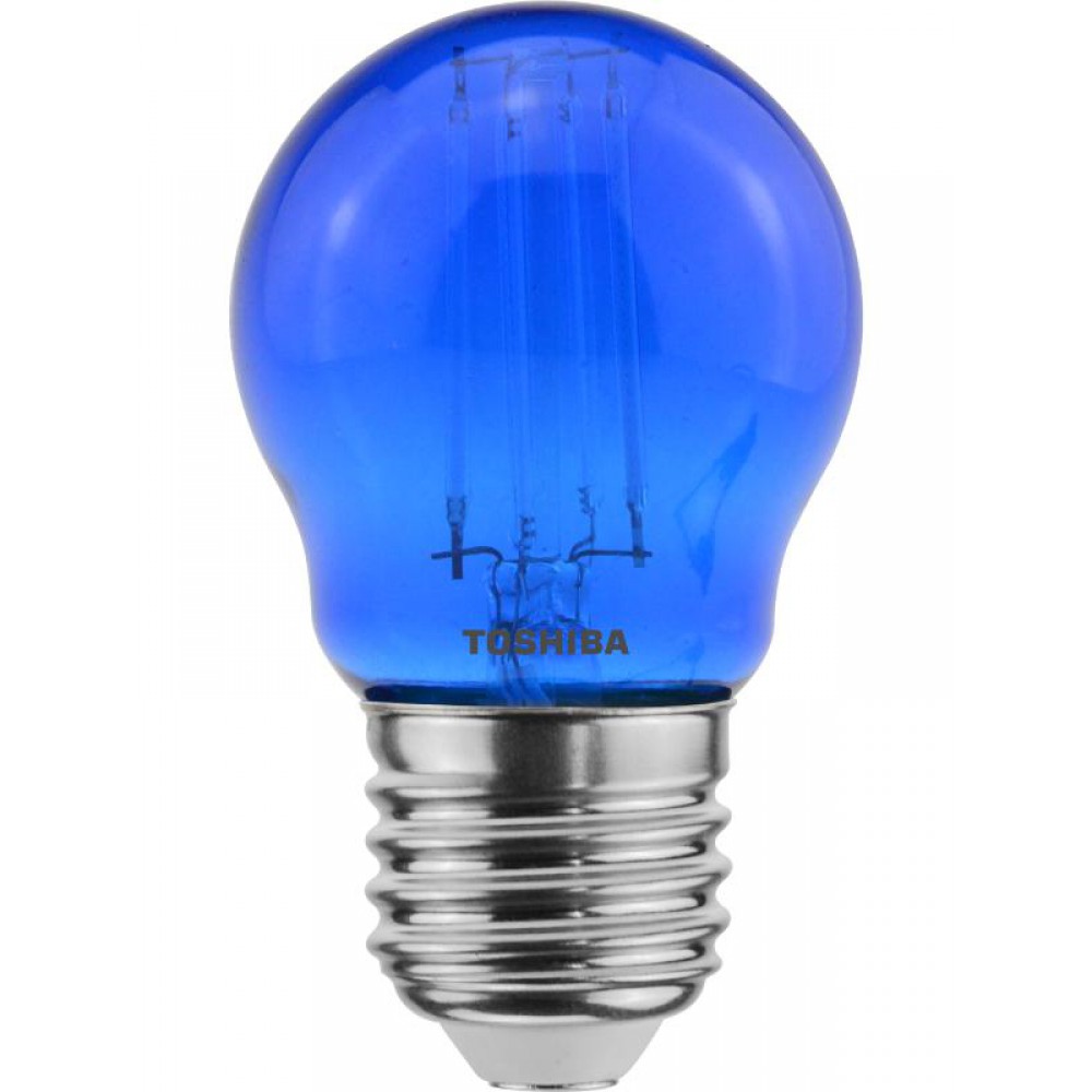 TOSHIBA LED FILAMENT COLOR BLUE G45 E27 4.5W