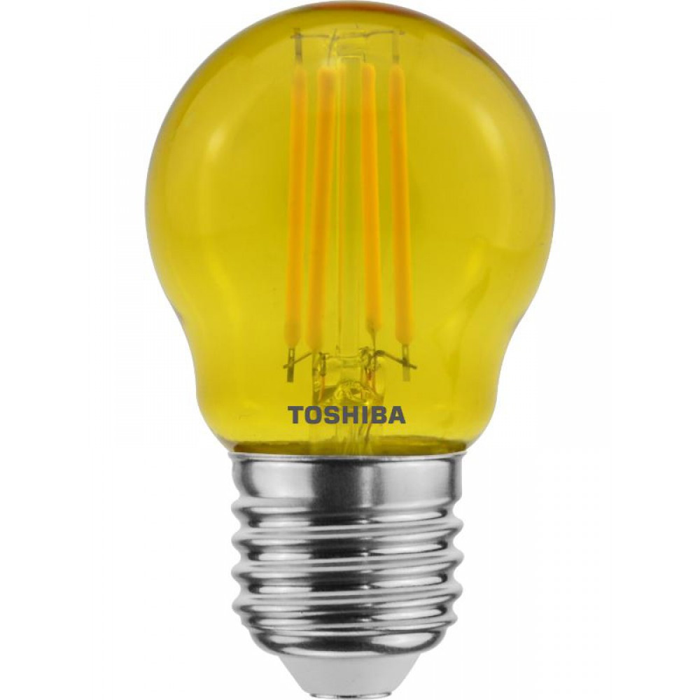 TOSHIBA LED FILAMENT COLOR YELLOW G45 E27 4.5W