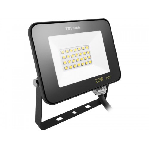 TOSHIBA LED FLOOD LIGHT IP65 20W 6500K BLACK
