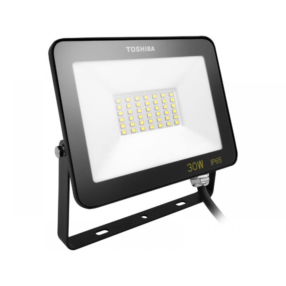 TOSHIBA LED FLOOD LIGHT IP65 30W 3000K BLACK