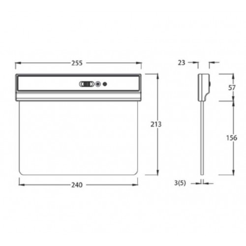 Επαναφορτιζόμενο Φωτιστικό διπλής όψης LED με Μπαταρία Λιθίου 2W - Universe