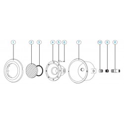 Φωτιστικό Πισίνας χωρίς Λάμπα Φ27εκ Λευκό - Universe