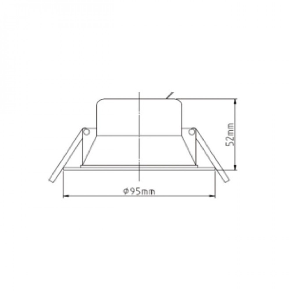 Χωνευτό φωτιστικό με LED κινητό CCT SWITCH 7W IP40 38° UNIVERSE