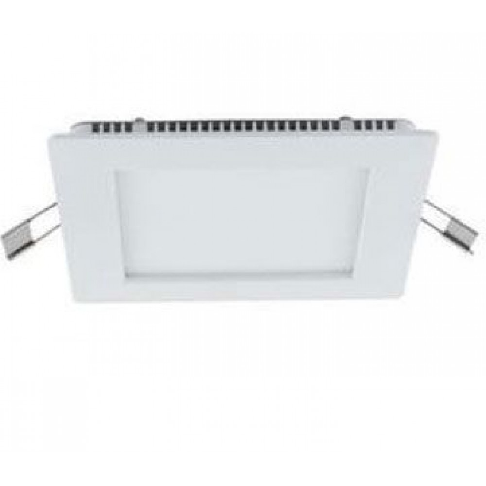 18W LED SMD Τετράγωνο Χωνευτό Slim Panel Σε Λευκό Χρώμα 120º 240V IP20 UNIVERSE