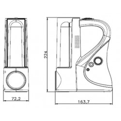 Επαναφορτιζόμενo Φακός Χειρός & Επιτραπέζιος Με Μπαταρία Λιθίου 9W-2W IP20 - Universe