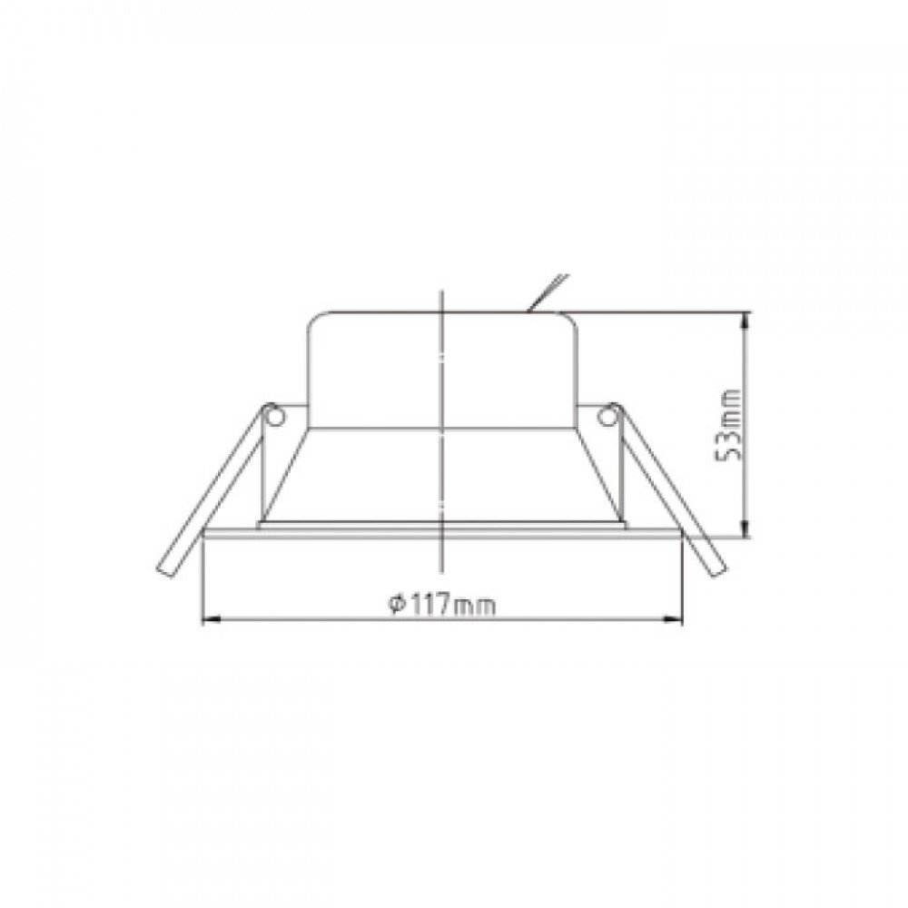 Χωνευτό φωτιστικό με LED κινητό CCT SWITCH 12W IP40 38° UNIVERSE