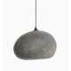 Κρεμαστό Φωτιστικό Μονόφωτο Από Ανακυκλωμένο Χαρτόνι σε Γκρι Χρώμα PEBBLE Large - Ay illuminate
