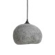 Κρεμαστό Φωτιστικό Μονόφωτο Από Ανακυκλωμένο Χαρτόνι σε Γκρι Χρώμα PEBBLE Small - Ay illuminate