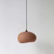 Κρεμαστό Φωτιστικό Μονόφωτο Από Ανακυκλωμένο Χαρτόνι σε Terracotta Χρώμα PEBBLE Medium - Ay illuminate