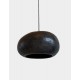 Κρεμαστό Φωτιστικό Μονόφωτο Από Ανακυκλωμένο Χαρτόνι σε Μαύρο Χρώμα PEBBLE Large - Ay illuminate