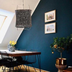 Κρεμαστό Φωτιστικό Μονόφωτο Από Bamboo Και Χαρτί Handmade Φ67cm 1xE27 - Z1 black - paper black cover - Ay illuminate