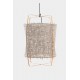 Κρεμαστό Φωτιστικό Μονόφωτο Από Bamboo Και Χαρτί Handmade Φ48,5cm 1xE27 - Z22 blonde - paper grey cover - Ay illuminate