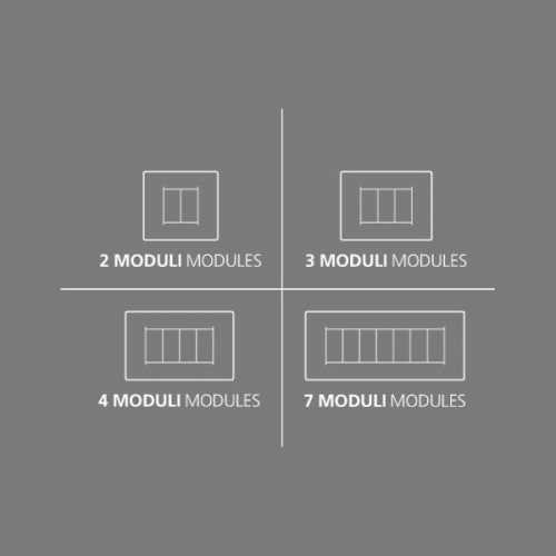 Πλαίσιο Διακόπτη 4ΣΤ Αλουμινίου Σκούρο MY LIFEQ - ELETTROCANALI