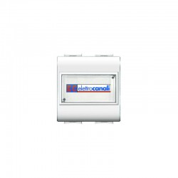 Μπουτόν Εξώθυρας Με Ετικέτα 2ΣΤ 1P Ανοιχτό 250VAC IP20 Λευκό - ELETTROCANALI