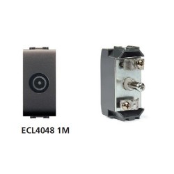 Πρίζα TV 1ΣΤ Μαύρη - ELETTROCANALI