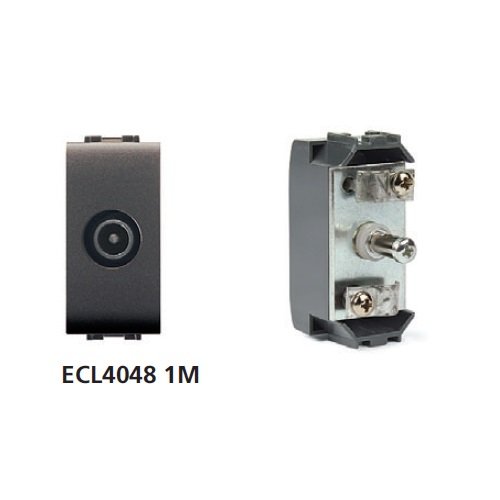 Πρίζα TV 1ΣΤ Μαύρη - ELETTROCANALI